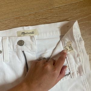 Madewell skinny white jeans